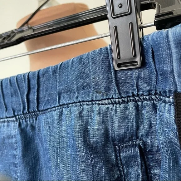 Bella Dahl Beaumont Blue Side Stripe Tencel Welt Pocket Trousers B3039-549 Sz S - Picture 10 of 11